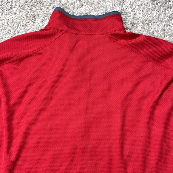 EUC Men’s Columbia Titanium Red/Gray Omni-Wick 1/4 Zip Pullover Size XXL - Picture 7 of 9